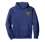 Sweden Hockey Distressed Soccer Sverige Hoodie - Trendy Graphic for Adults