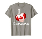 I Love Canada T-Shirt - Minimalist Print Unisex