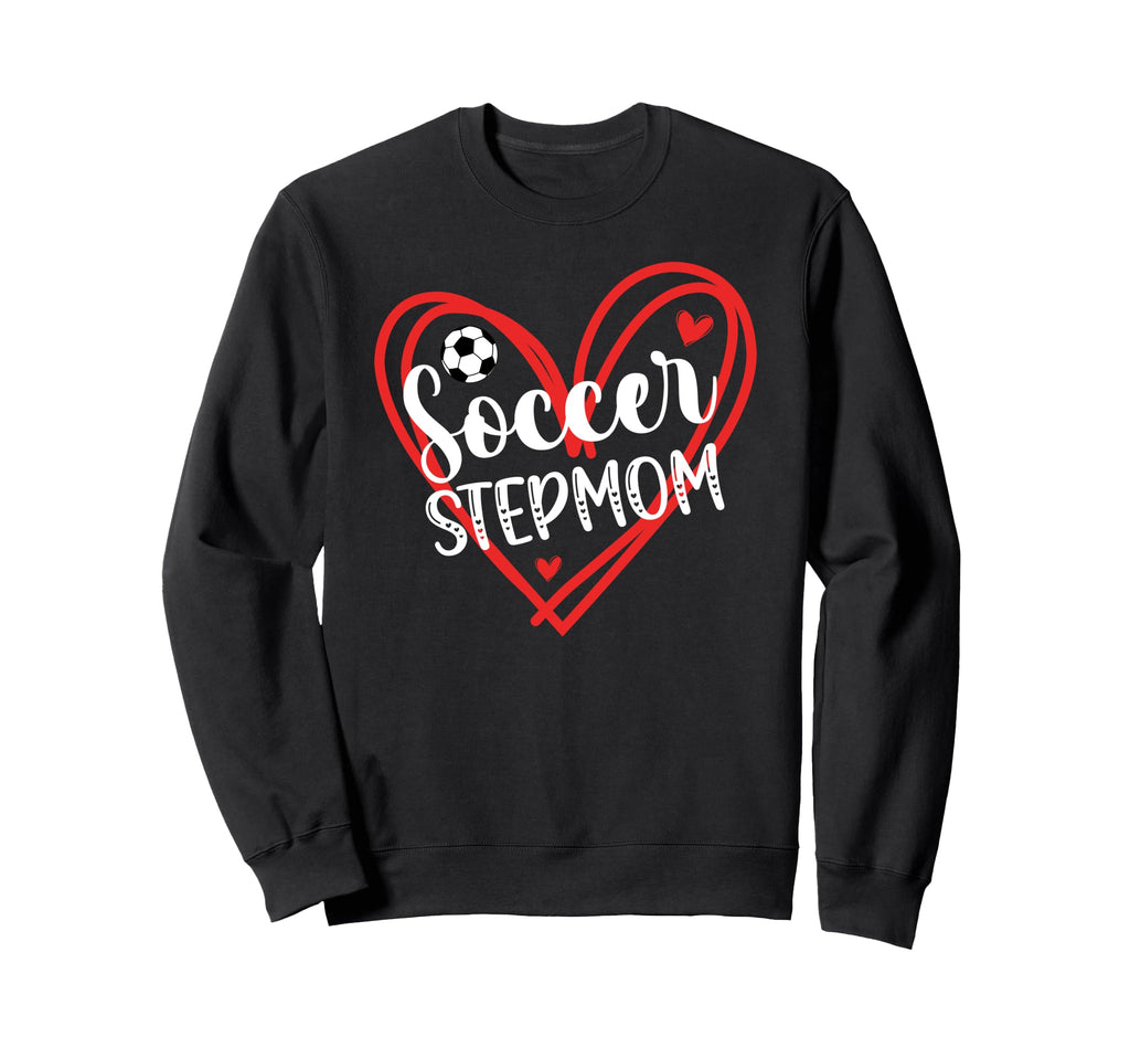 Soccer Stepmom Soccer Player Sweatshirt - Casual Everyday Wear for Adults