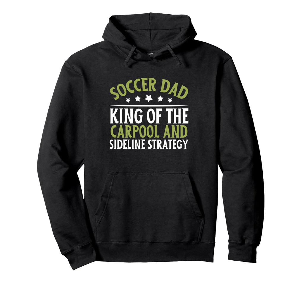 King Carpool And Sideline Strategy Hoodie - Minimalist Print for Adults