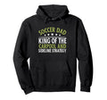 King Carpool And Sideline Strategy Hoodie - Minimalist Print for Adults
