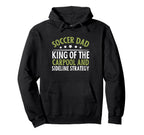 King Carpool And Sideline Strategy Hoodie - Minimalist Print for Adults