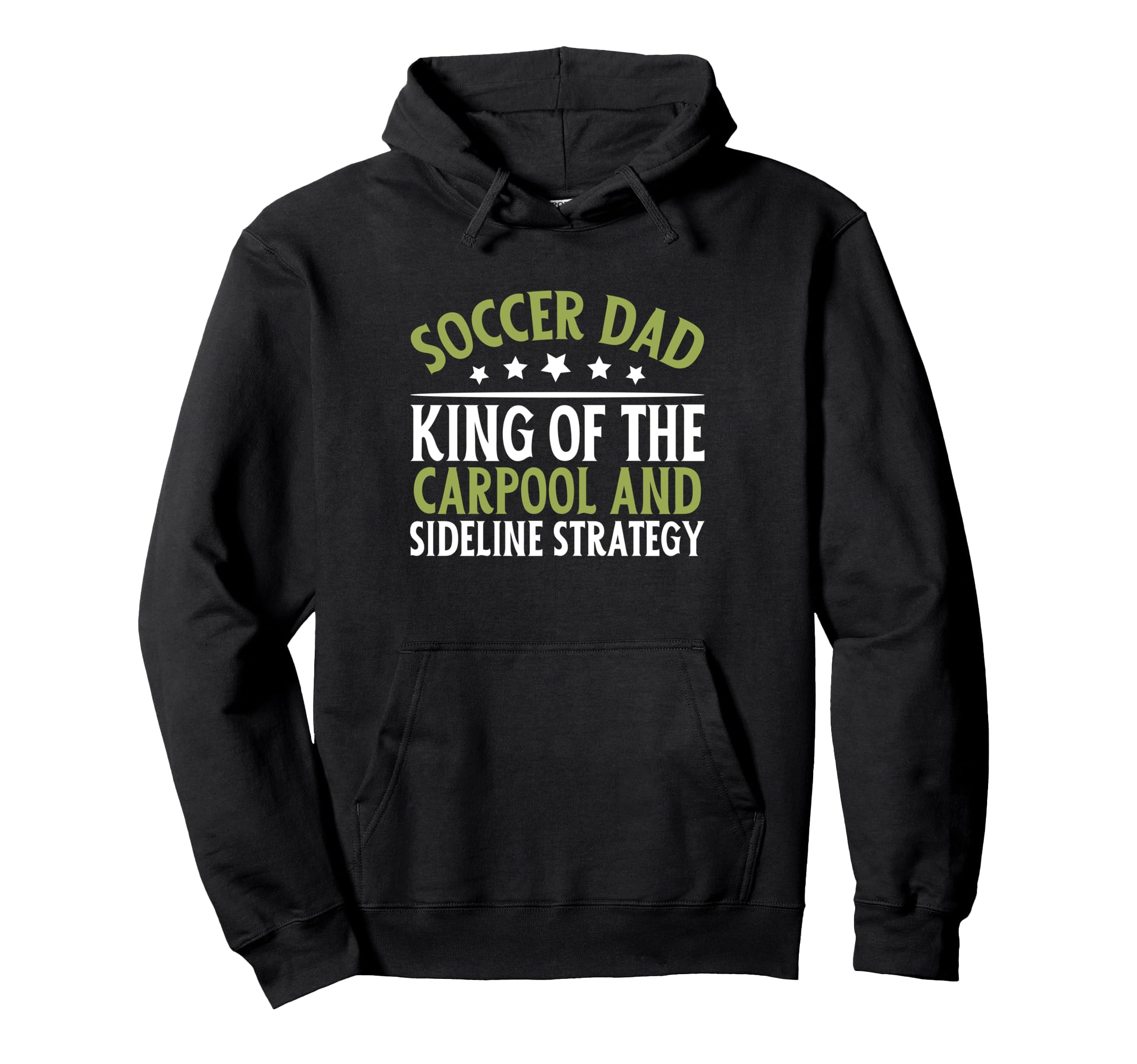 King Carpool And Sideline Strategy Hoodie - Minimalist Print for Adults