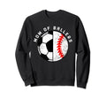 Mom Ballers Funny Soccer Baseball Sweatshirt - Custom Art Print for Adults