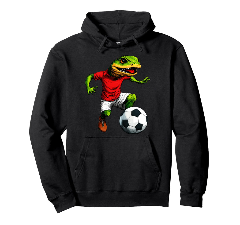 Lizard Football Footballer Lizard Hoodie - Casual Everyday Wear Men Women