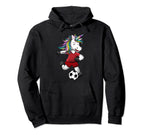 Soccer Unicorn Love Funny Magical Team Hoodie - Trendy Graphic Men Women
