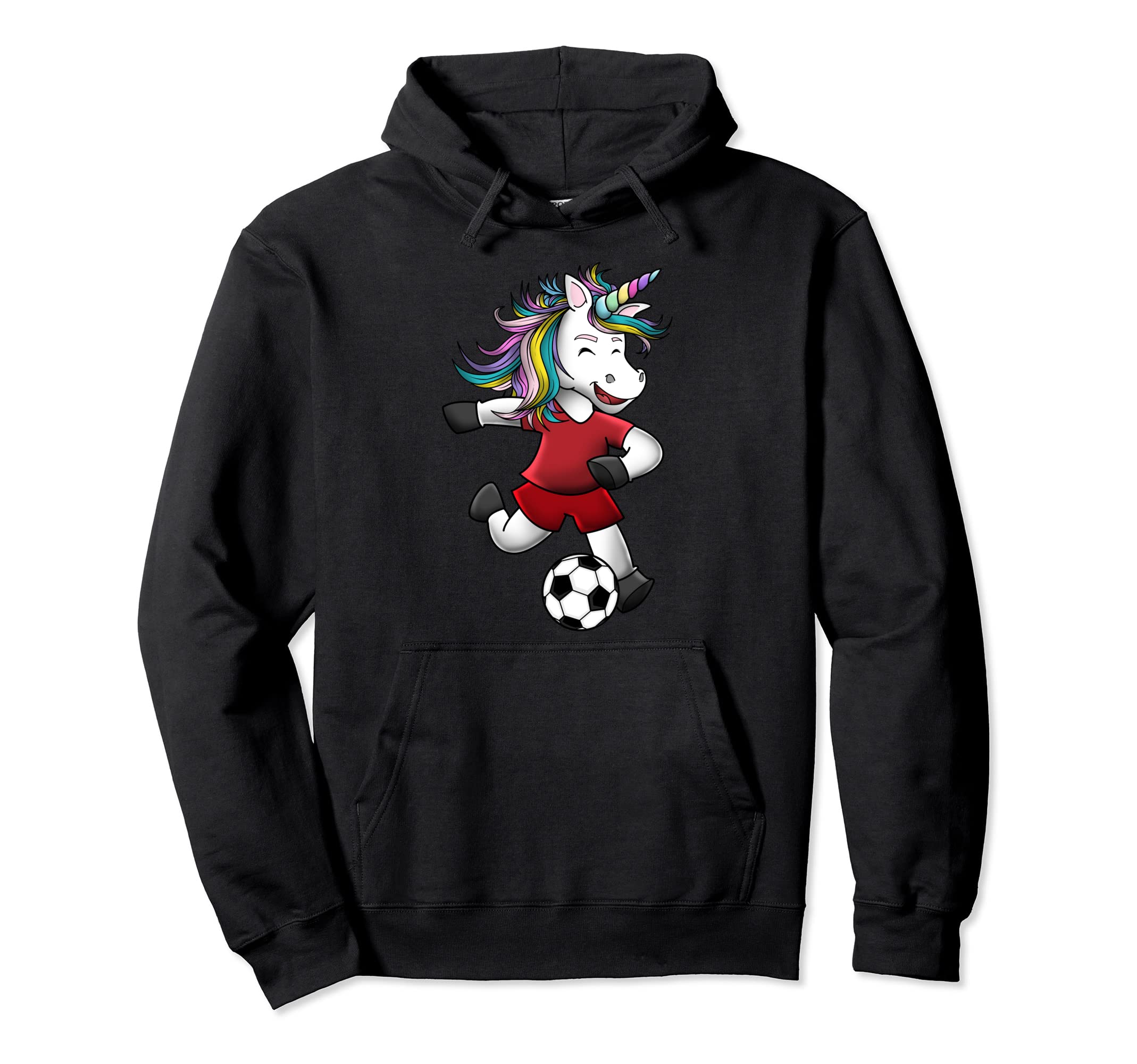 Soccer Unicorn Love Funny Magical Team Hoodie - Trendy Graphic Men Women