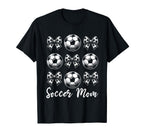 Soccer Mom Bow Soccer Mama Football T-Shirt - Minimalist Print for Adults