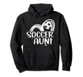 Soccer Aunt Heart Aunt Soccer Hoodie - Casual Everyday Wear Men Women