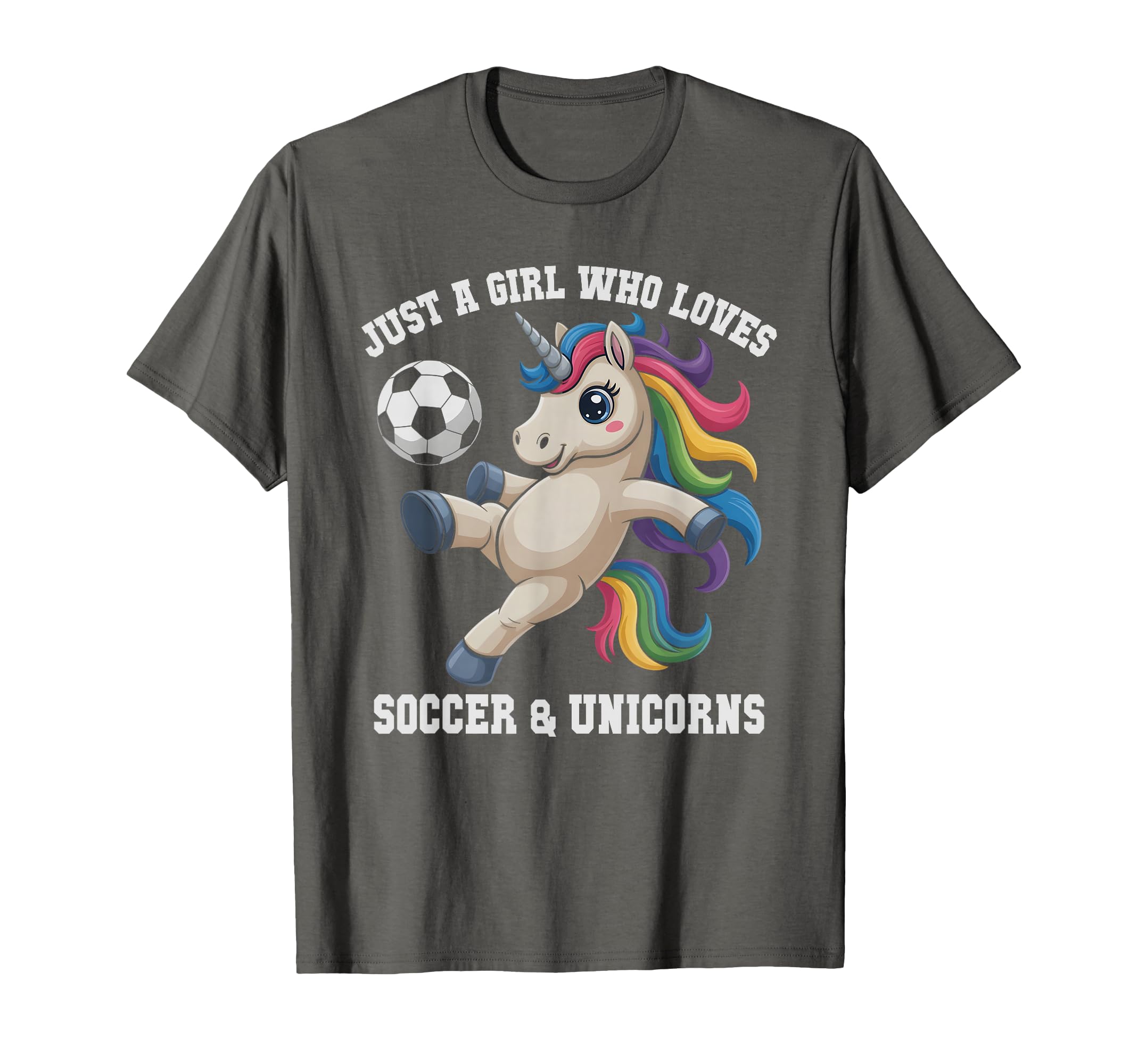 Kawaii Just Who Loves Soccer T-Shirt - Fun Novelty Design Men Women
