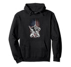 Hockey Goalie American Flag Us Flag Hoodie - Casual Everyday Wear Unisex