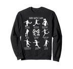 Coquette God Says I Am Bible Verse Sweatshirt - Minimalist Print Men Women
