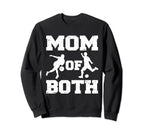 Mom Both Funny Soccer Bowling Mom Sweatshirt - Aesthetic Graphic for Adults