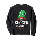 Soccer Gnome Matching Family Sweatshirt - Fun Novelty Design for Adults