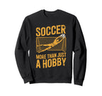 Goal Keeper And Coach Soccer More Sweatshirt - Minimalist Print Unisex
