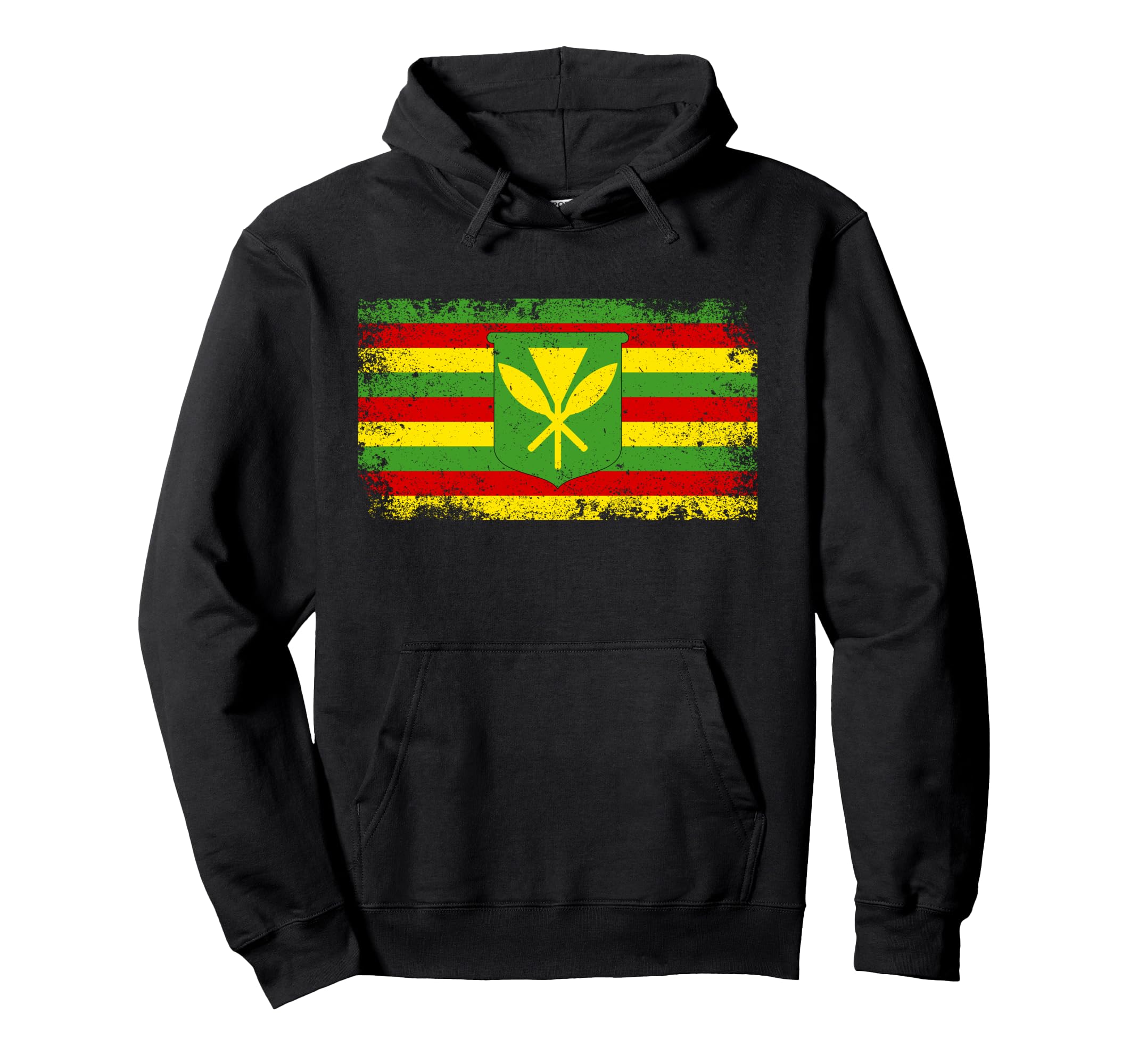 Kanaka Maoli Hawaiian Flag Pride Hoodie - Minimalist Print Men Women