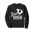 Soccer Ball Heart Soccer Mamaw Sweatshirt - Graphic Print Unisex