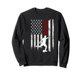 Soccer American Flag Sweatshirt - Casual Everyday Wear Men Women