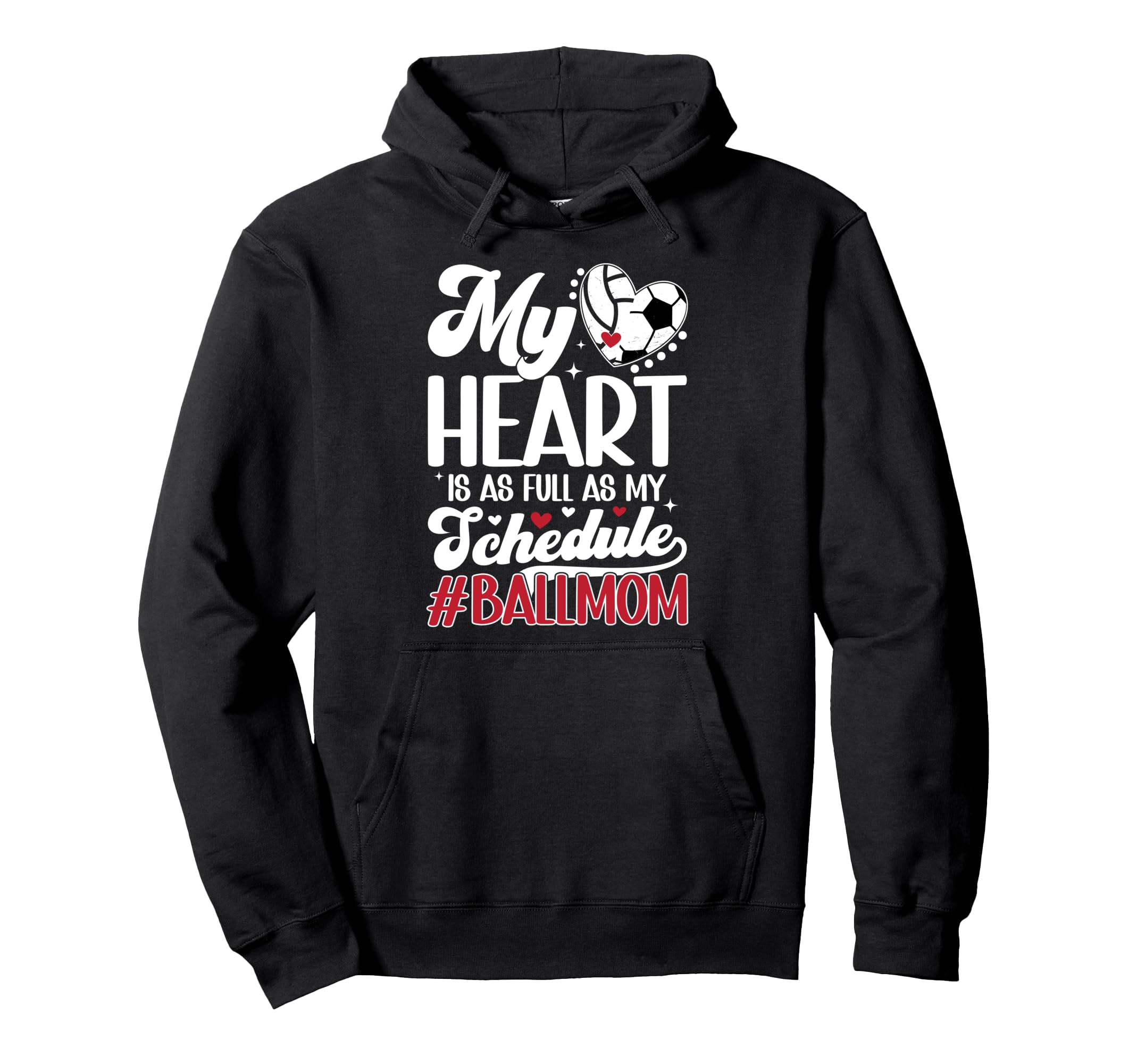 Ball Mom Proud Volleyball Soccer Mom Hoodie - Custom Art Print Unisex