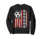 Distressed American Flag Sweatshirt - Casual Everyday Wear for Adults