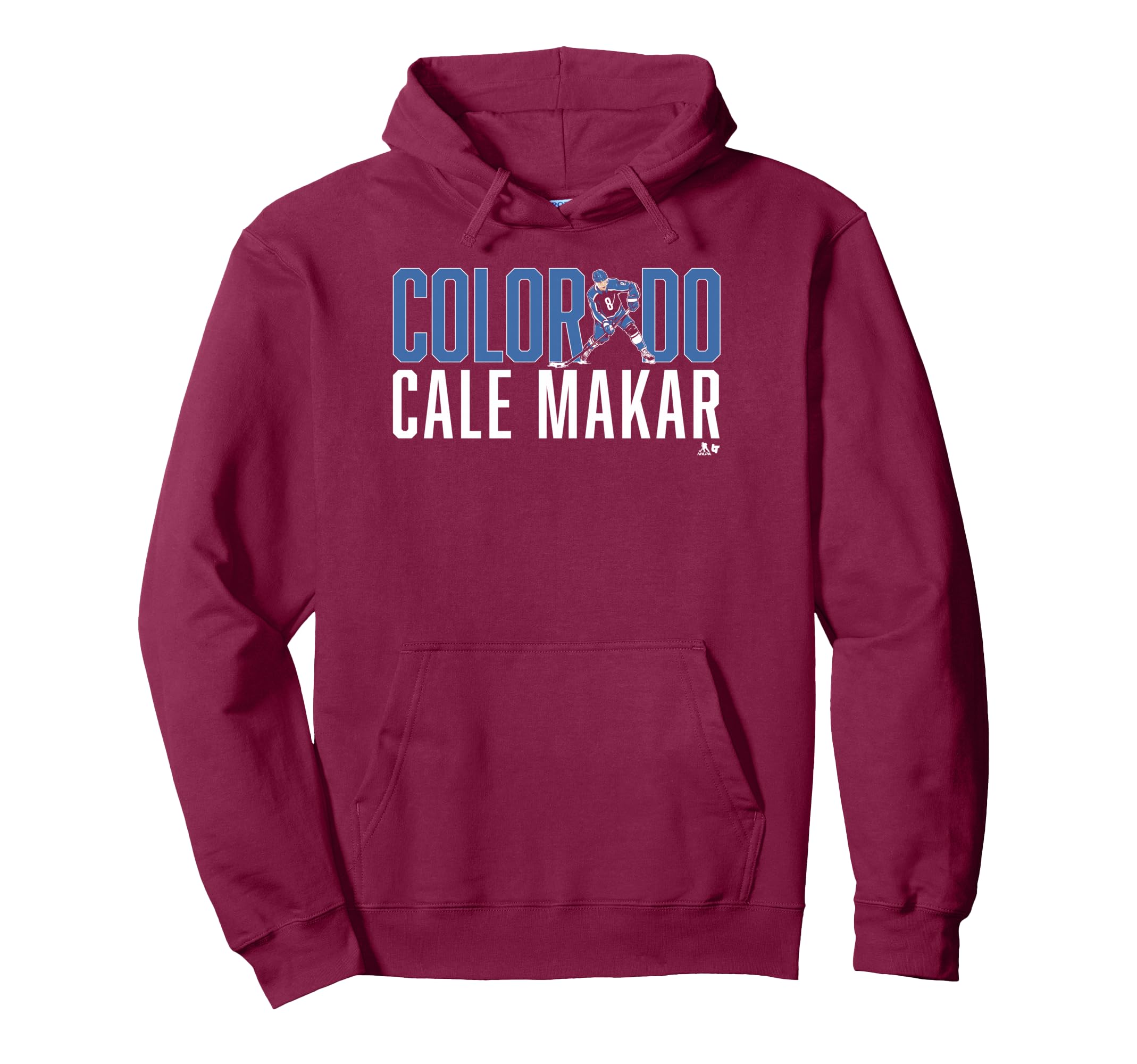 Cale Makar Letter Star Colorado Hoodie - Fun Novelty Design for Adults