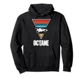 Octane Rocket Soccer Sunset Distressed Hoodie - Graphic Print Men Women