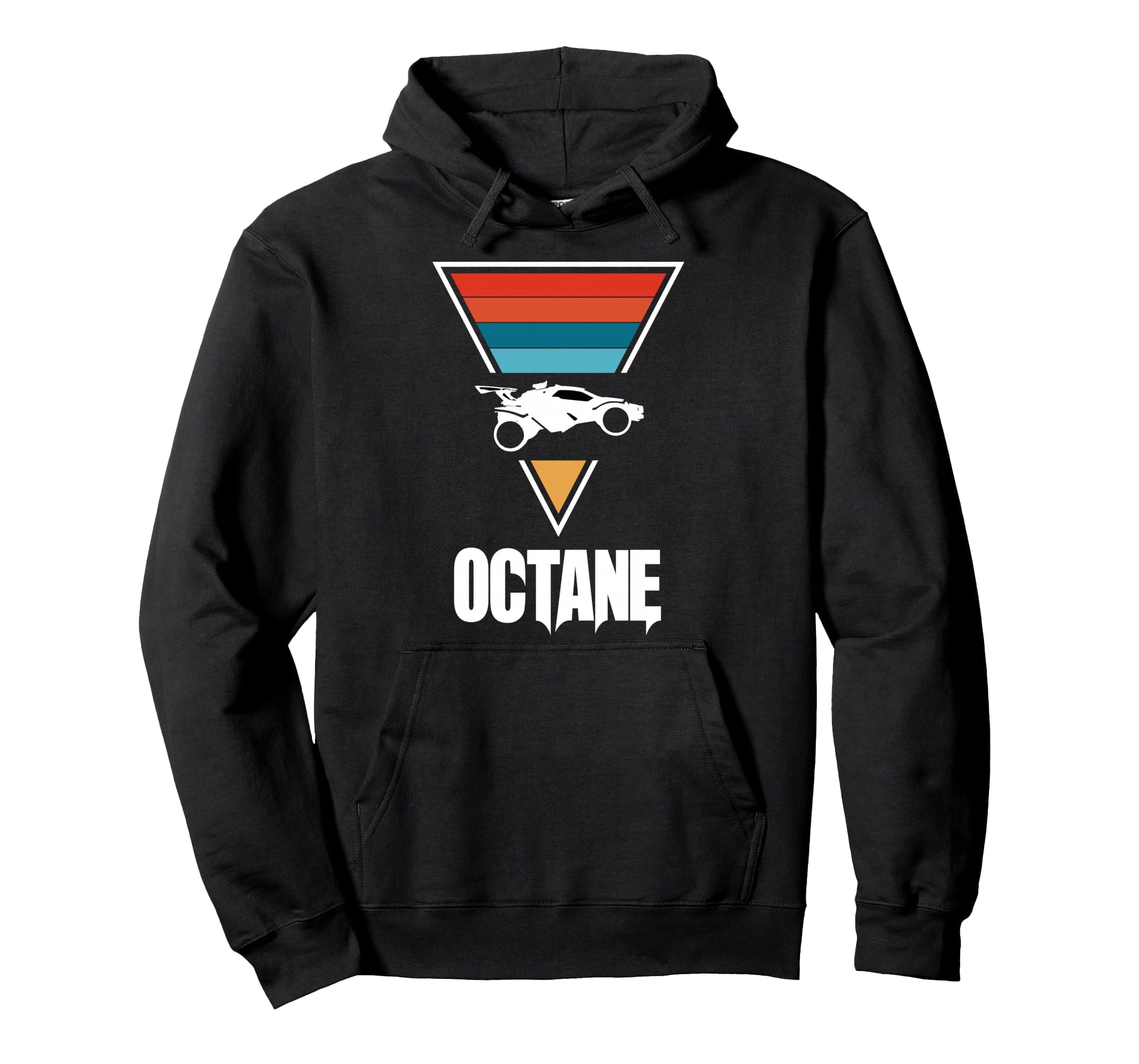 Octane Rocket Soccer Sunset Distressed Hoodie - Graphic Print Men Women