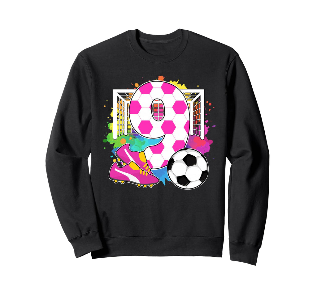 9 Years Old Birthday 9Th Birthday Sweatshirt - Minimalist Print Unisex