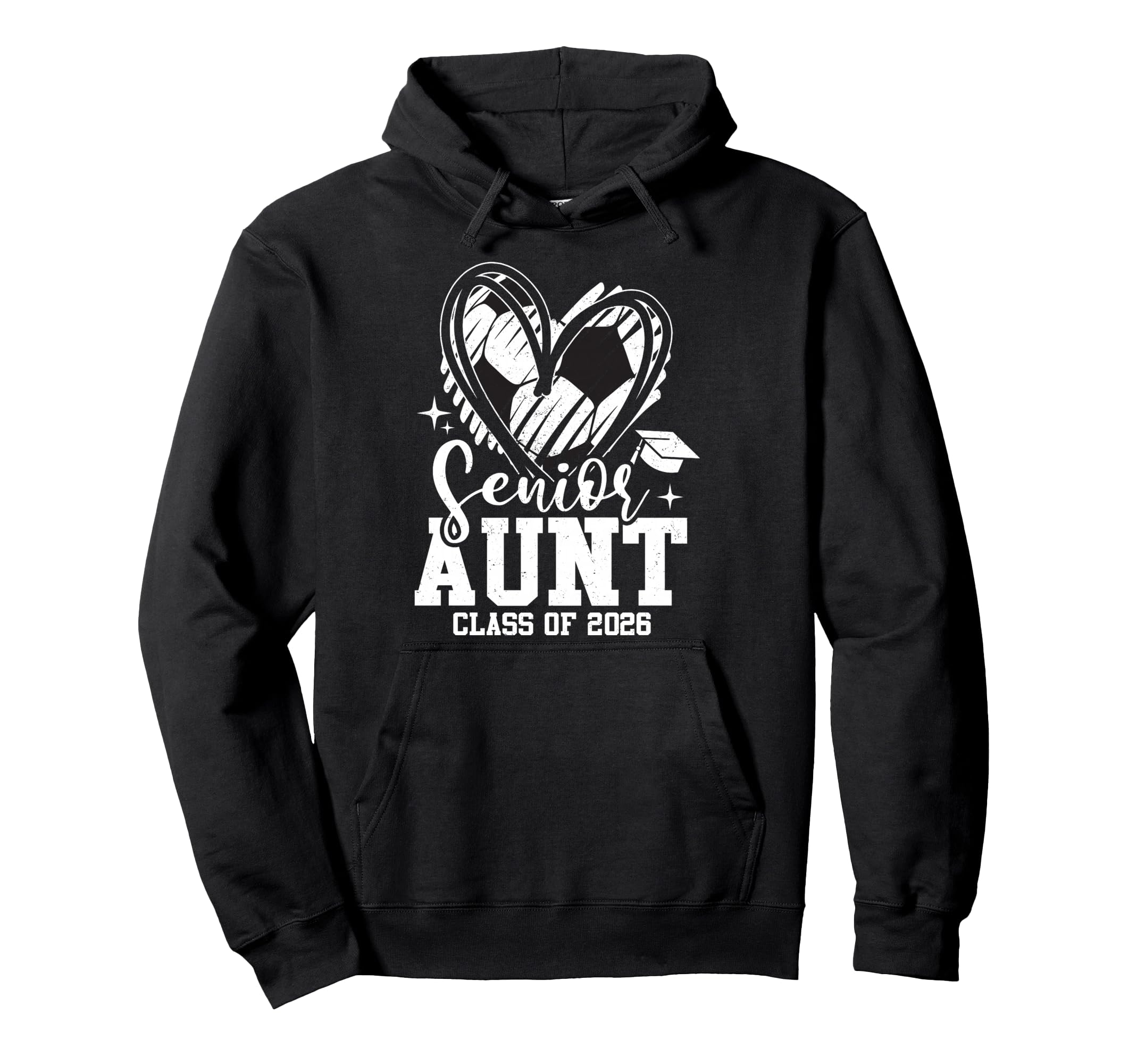 Senior Aunt Class 2026 Soccer Hoodie - Streetwear Style for Adults