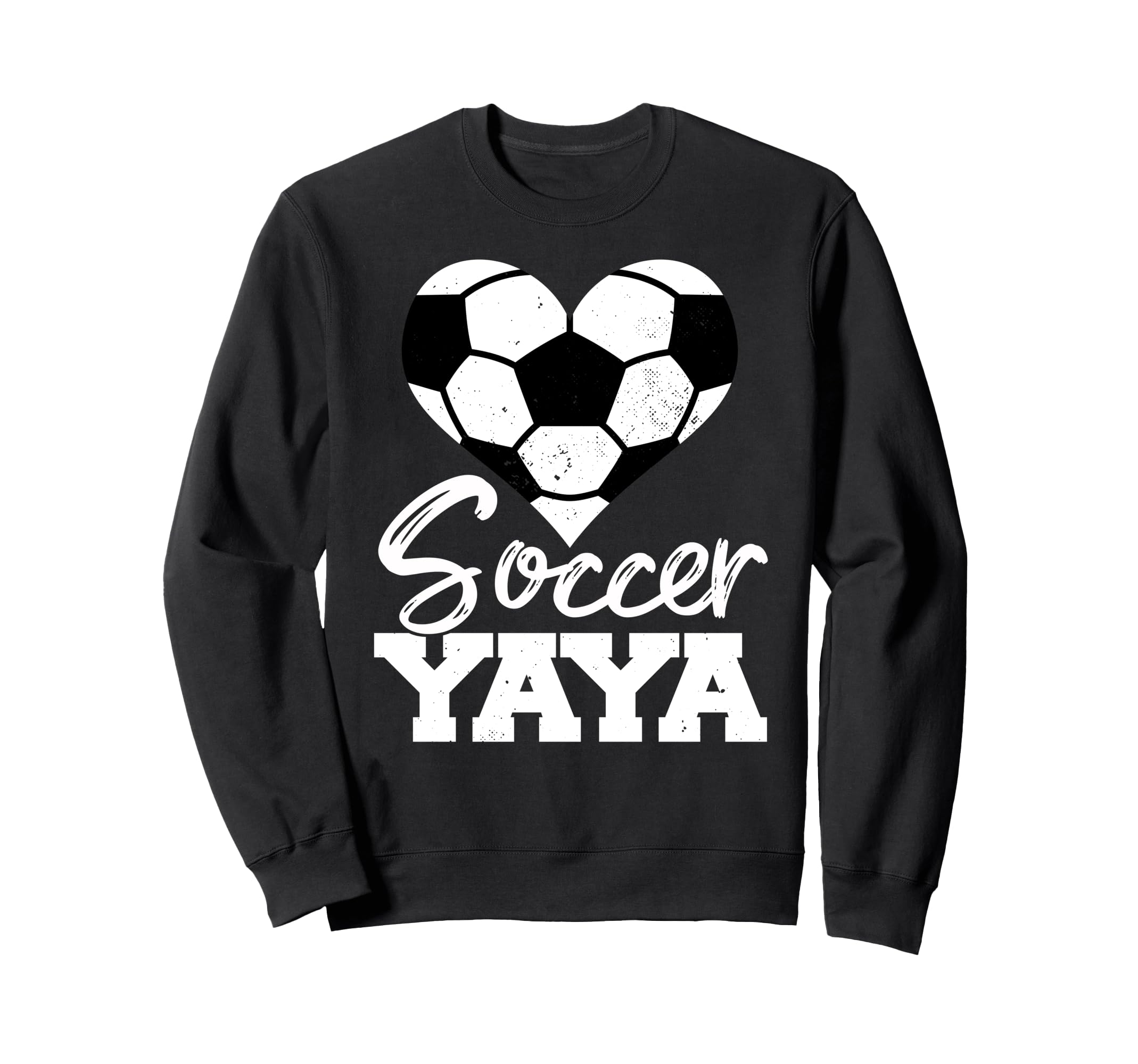 Soccer Yaya Heart Funny Heartfelt Sweatshirt - Graphic Print Men Women