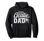 Ice Hockey Goalie Dad Hockey Goalkeeper Hoodie - Custom Art Print Unisex