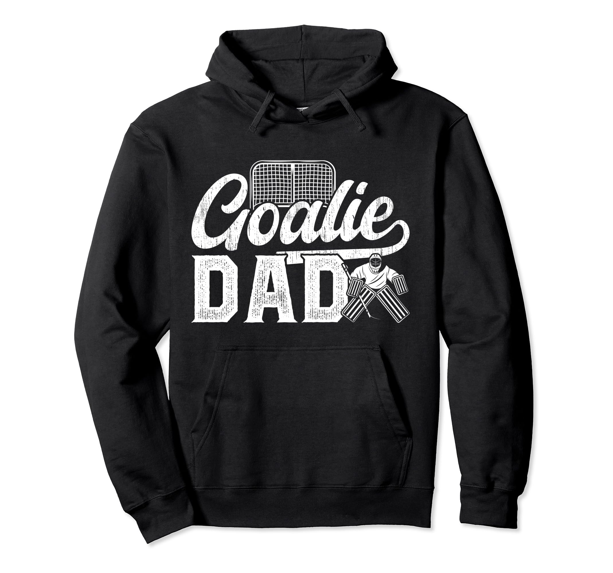 Ice Hockey Goalie Dad Hockey Goalkeeper Hoodie - Custom Art Print Unisex