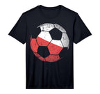Poland Soccer Ball Flag Polish Football T-Shirt - Graphic Print Unisex