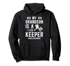 My Grandson Hockey Goalie Grandpa Hoodie - Custom Art Print Men Women