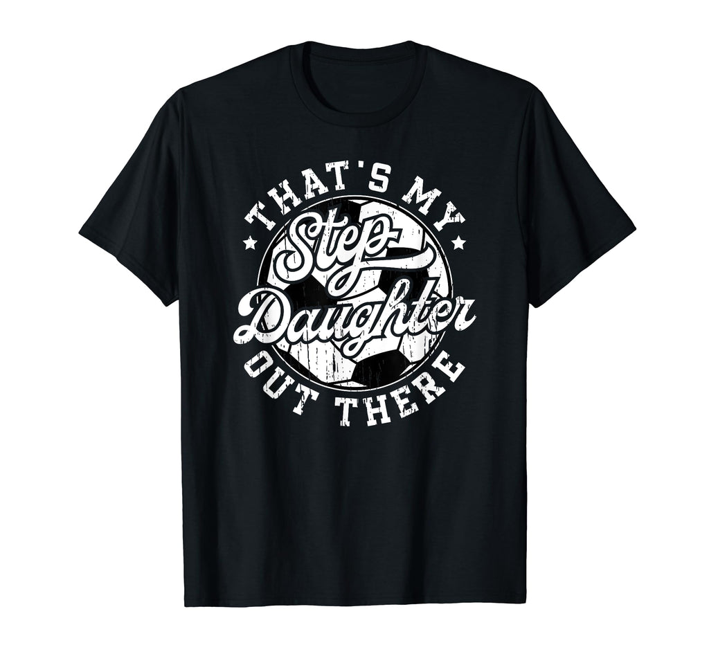 Proud Soccer Step Dad Soccer Player T-Shirt - Novelty Apparel Unisex