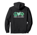 Peace Love Soccer Shirts Green Soccer Ball Hoodie - Custom Art Print Unisex