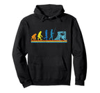 Ice Hockey Goalie Goalkeeper Evolution Hoodie - Aesthetic Graphic Unisex