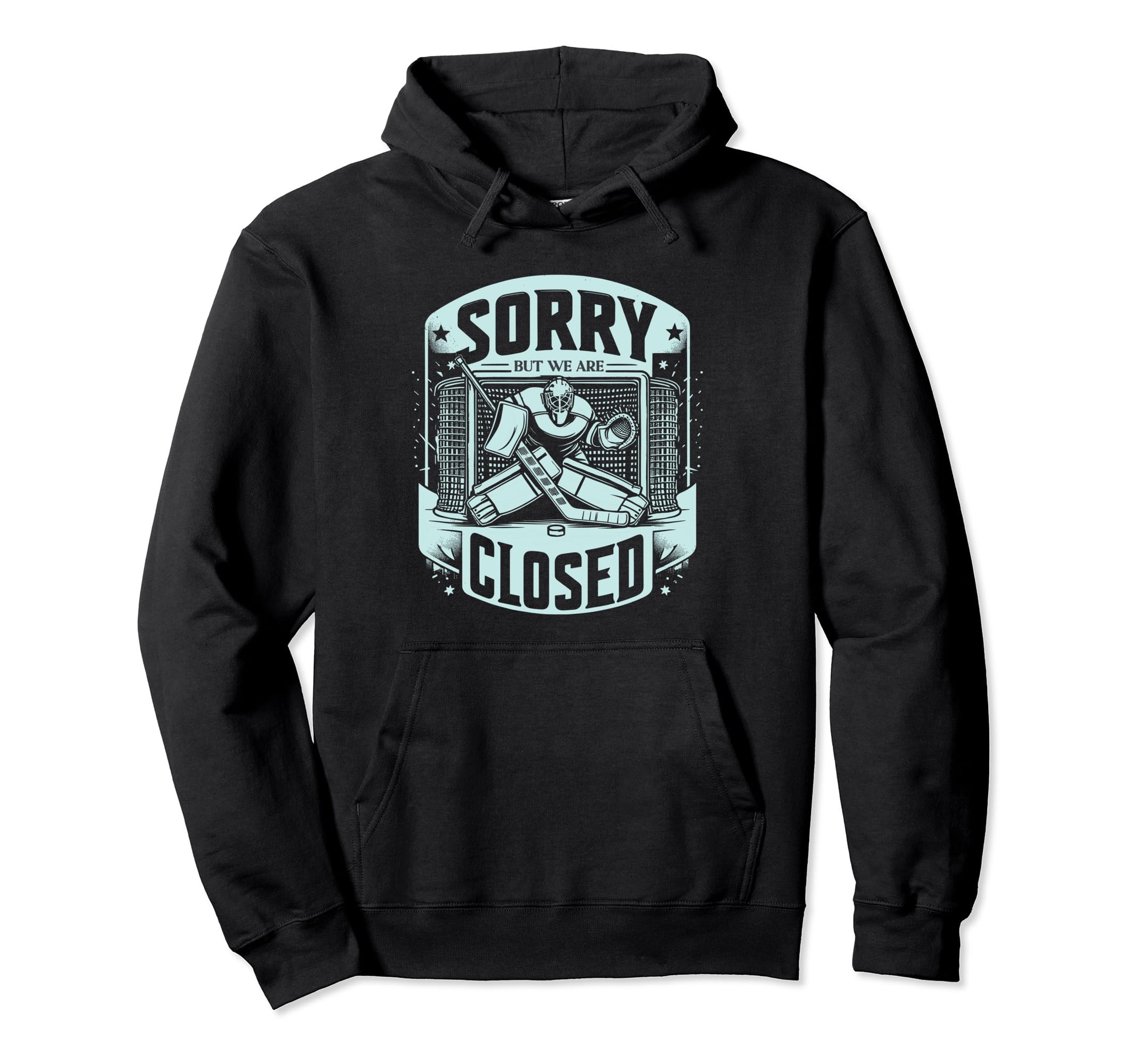 Goaltender Goalkeeper Ice Hockey Hoodie - Trendy Graphic for Adults