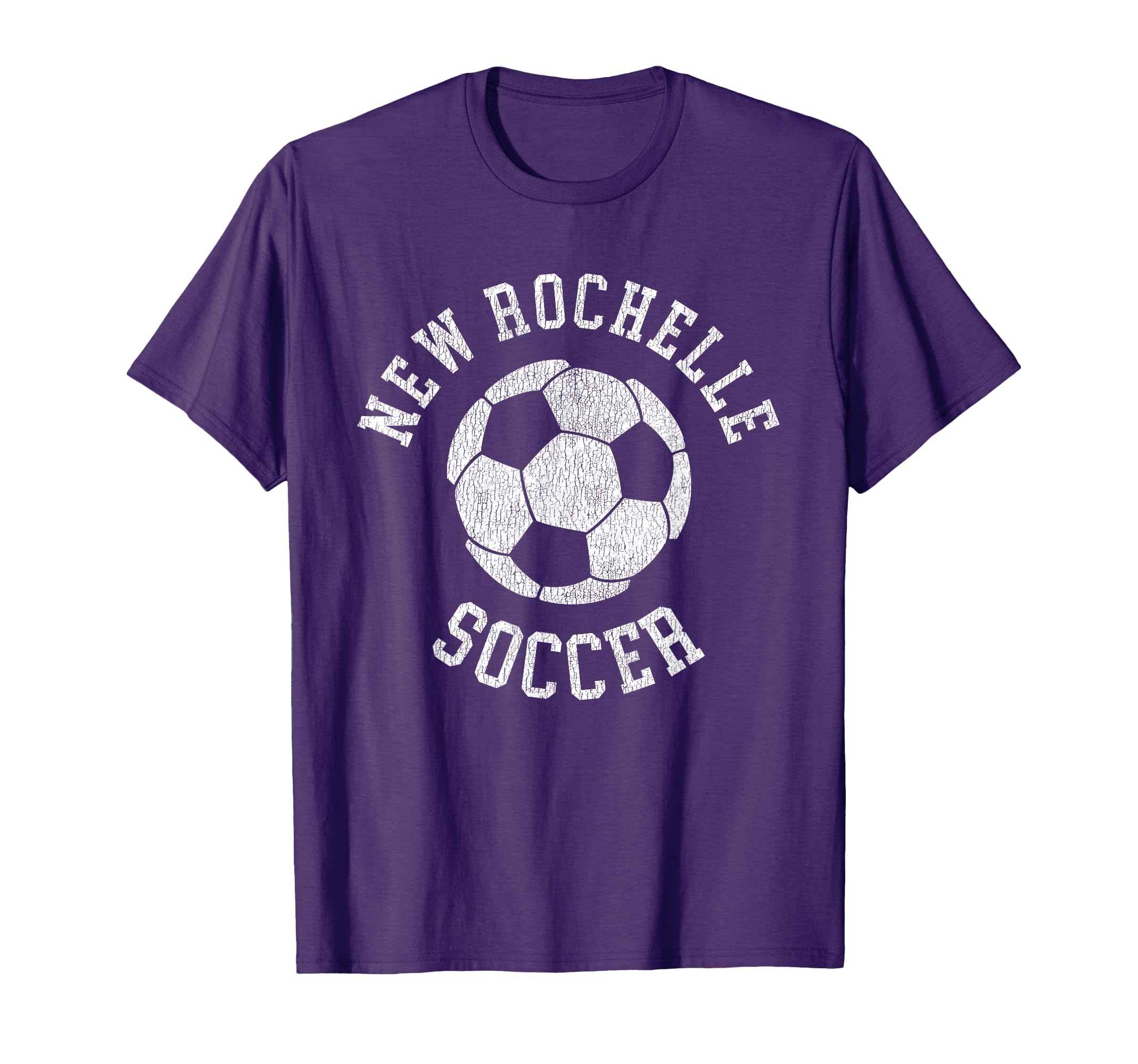 New Rochelle Soccer Distressed 90S T-Shirt - Aesthetic Graphic for Adults