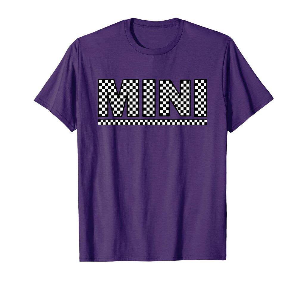 Checkered Mini T-Shirt - Graphic Print Unisex