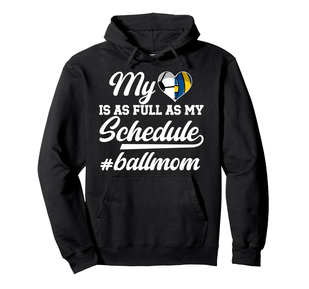 Ball Mom Proud Soccer Volleyball Hoodie - Casual Everyday Wear Men Women