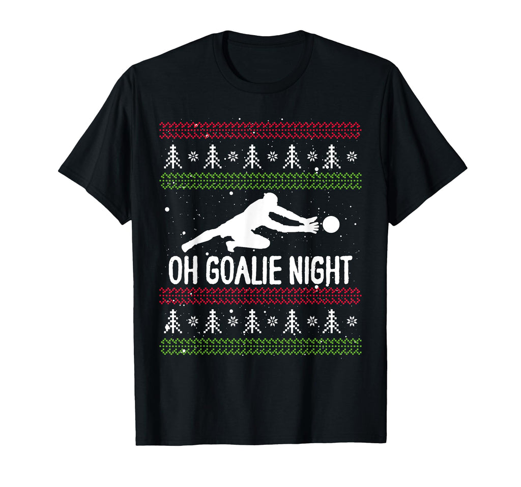 Soccer Player Day Goalkeeper Santa T-Shirt - Fun Novelty Design for Adults