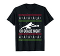 Soccer Player Day Goalkeeper Santa T-Shirt - Fun Novelty Design for Adults