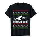 Soccer Player Day Goalkeeper Santa T-Shirt - Fun Novelty Design for Adults