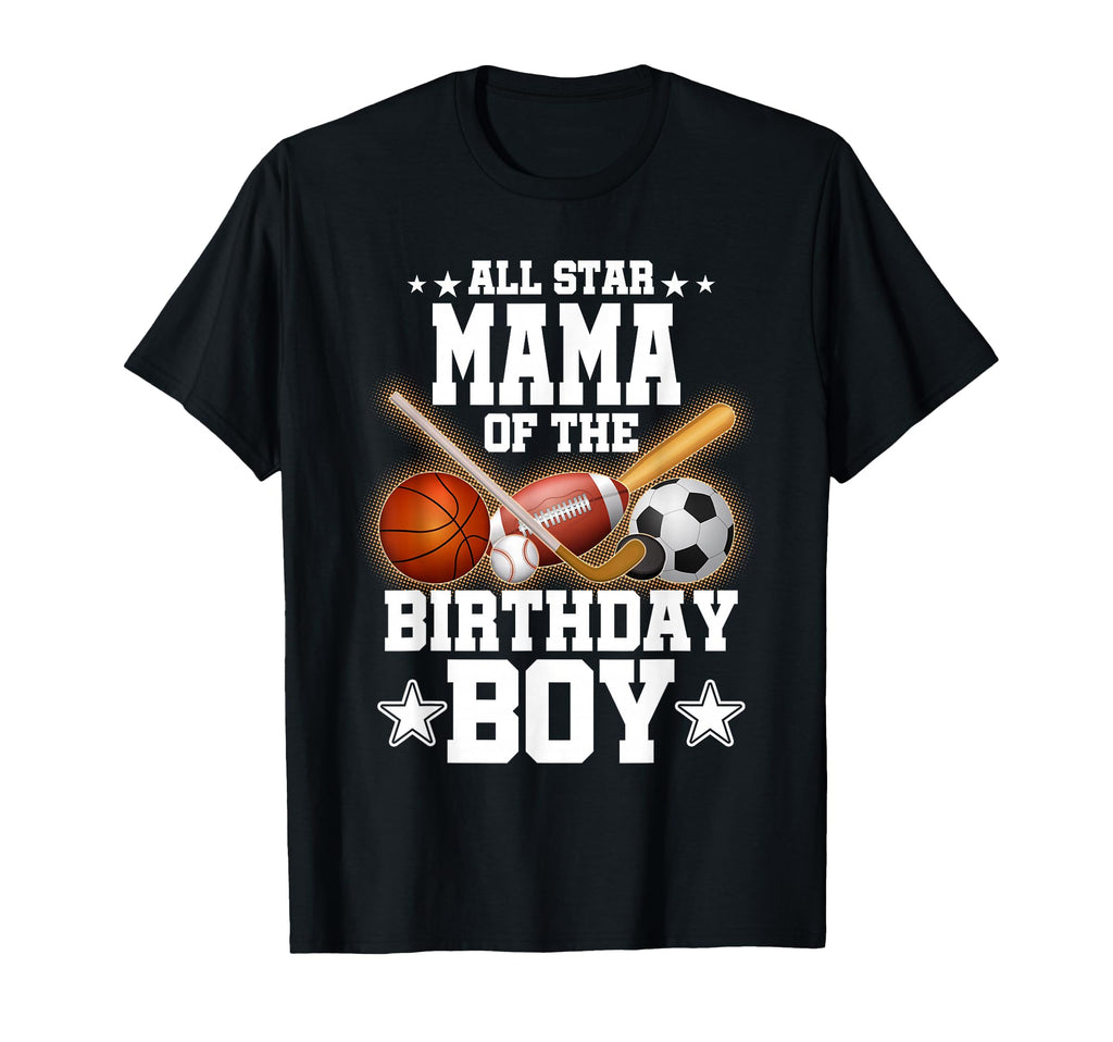 All Star Mama Birthday Basketball T-Shirt - Custom Art Print Men Women