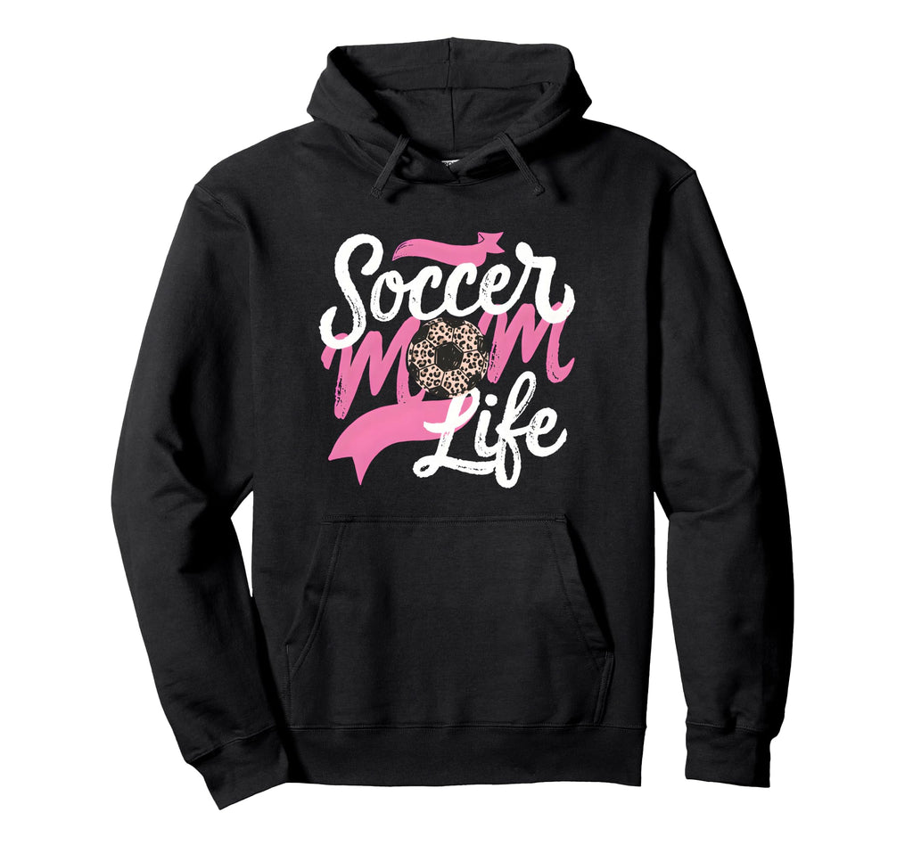Soccer Mom Life Leopard Mama Hoodie - Fun Novelty Design for Adults