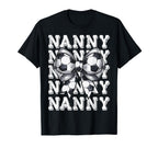 Coquette Soccer Nanny Matching Family T-Shirt - Graphic Print for Adults