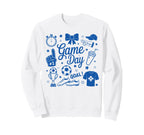Game Day Soccer Mom Preppy Sweatshirt - Unique Graphic for Adults