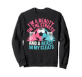 Beauty Streets Beast My Cleats Soccer Sweatshirt - Graphic Print Unisex