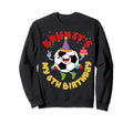 6 Year Old Birthday Soccer Theme Bruh Sweatshirt - Unique Graphic Unisex